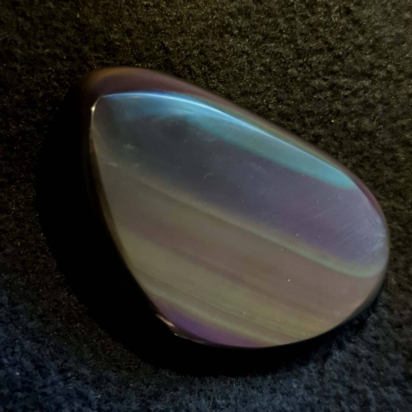 Heart Shaped Rainbow Obsidian