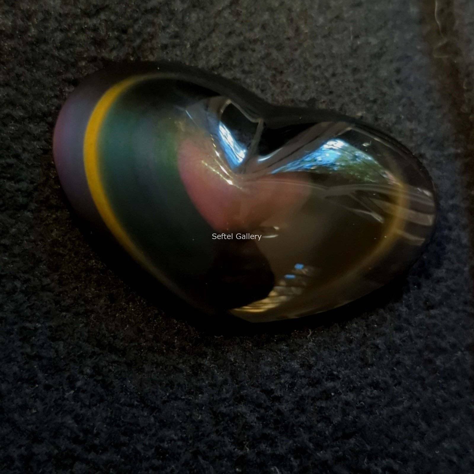 Heart Shaped Rainbow Obsidian