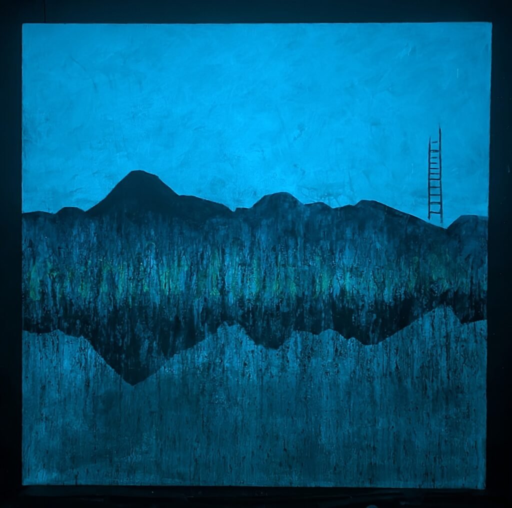 Sky High, 84 × 84 in